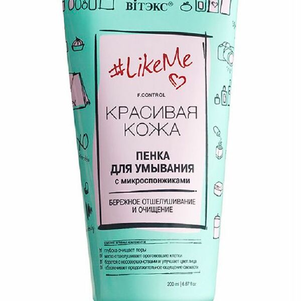 Пенка для умывания Витэкс LikeMe с микроспонжиками 200 мл