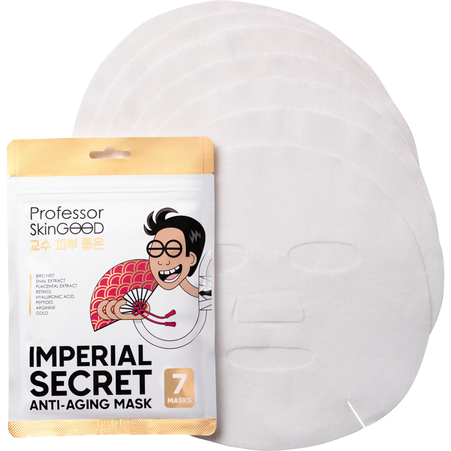 

Маска для лица Professor Skingood Imperial Secret Anti-Aging Mask омолаживающая, 7 шт.