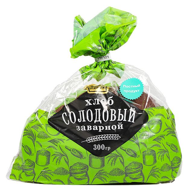 

Хлеб заварной Солодовый ХПП №1, 300г
