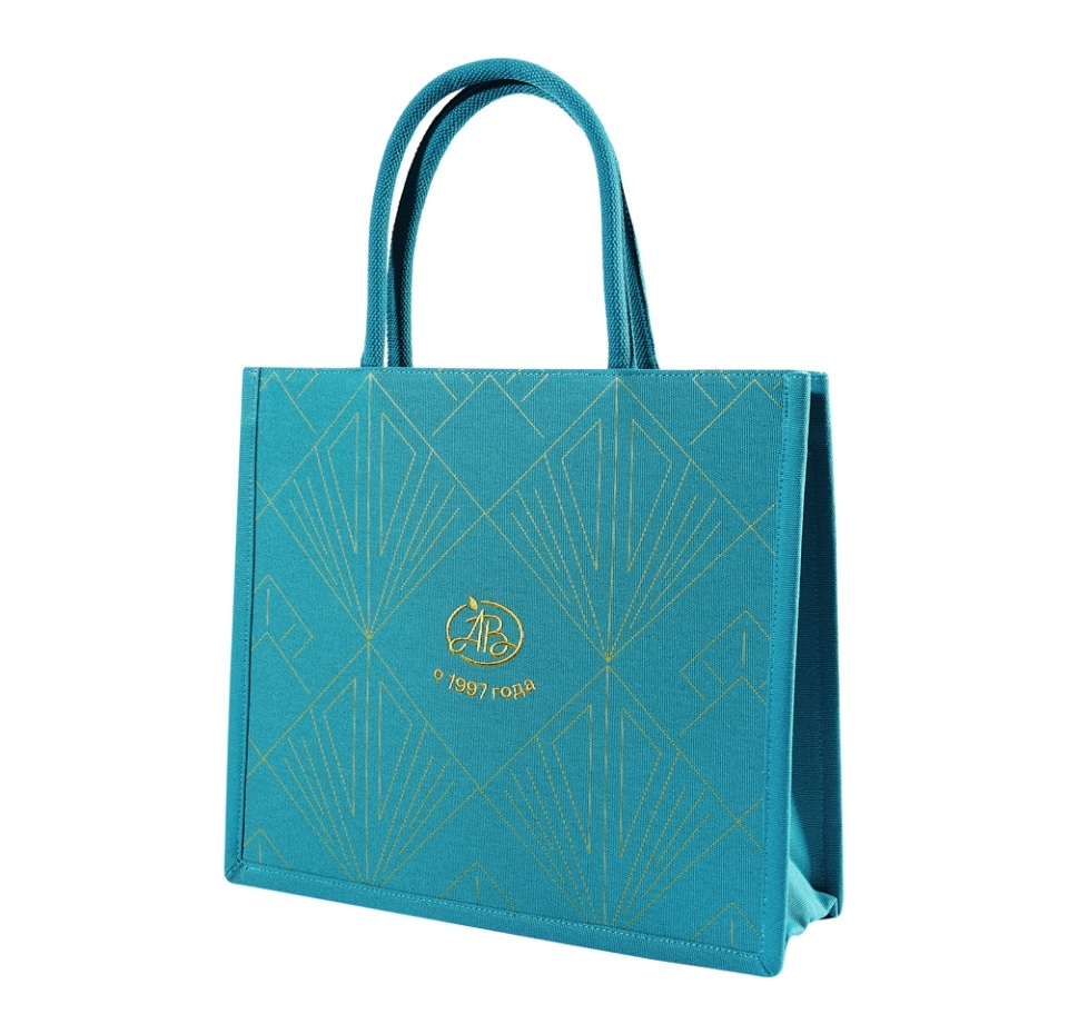 

Шоппер подарочный Азбука вкуса бирюзовый 1 шт