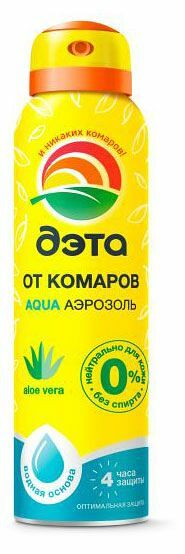 Аэрозоль Дэта Aqua от комаров Алоэ Вера 150 мл