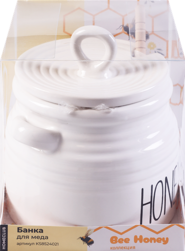 

Банка для меда Homeclub Honey керамика, 500 мл