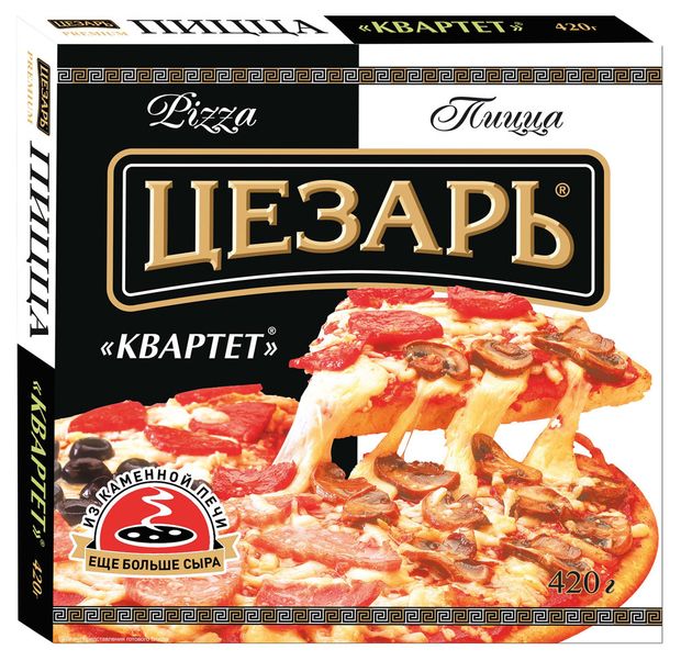 

Пицца замороженная Цезарь Квартет 420 г