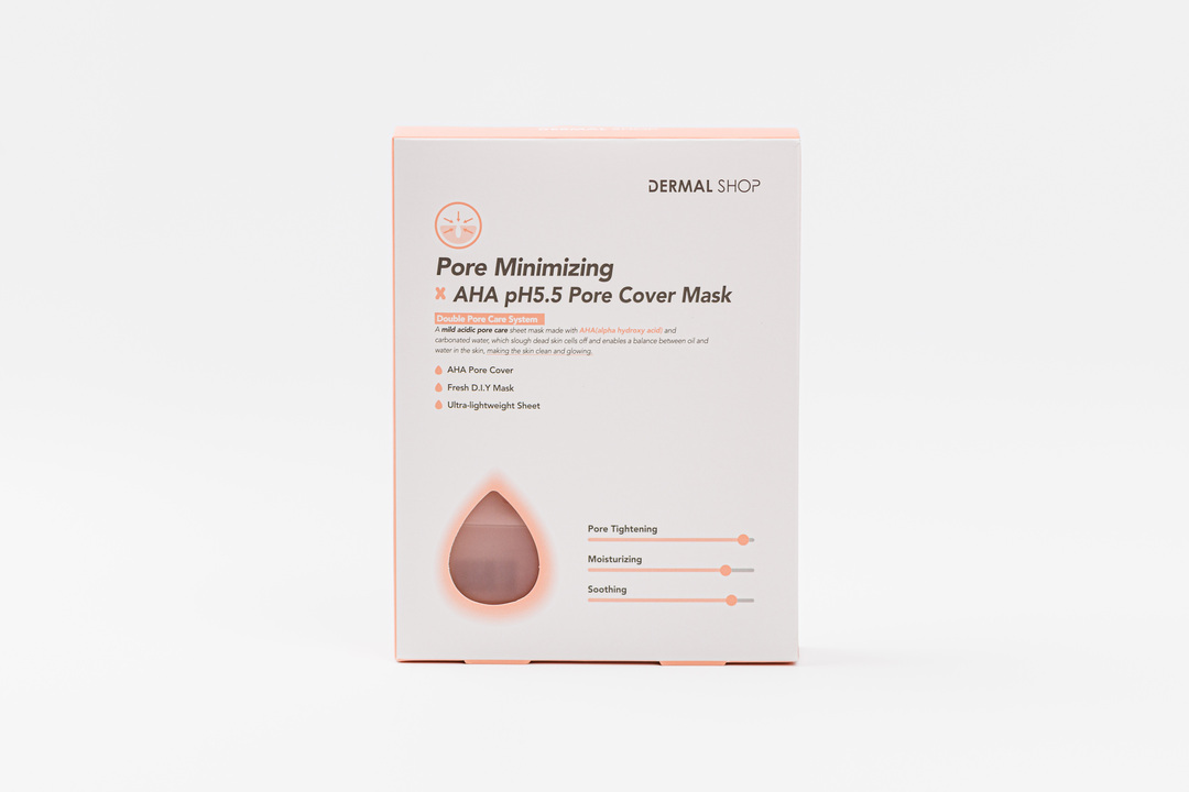 

Маска тканевая для лица Dermal Shop Pore minimizing сужающая поры с AHA-кислотами, 5 шт. 175 г
