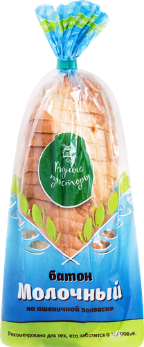 

Батон Родные просторы Молочный в нарезке 300 г