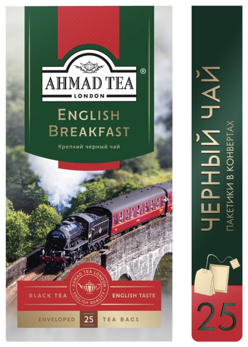 

Чай чёрный Ahmad Tea English Breakfast 25 шт х 2 г