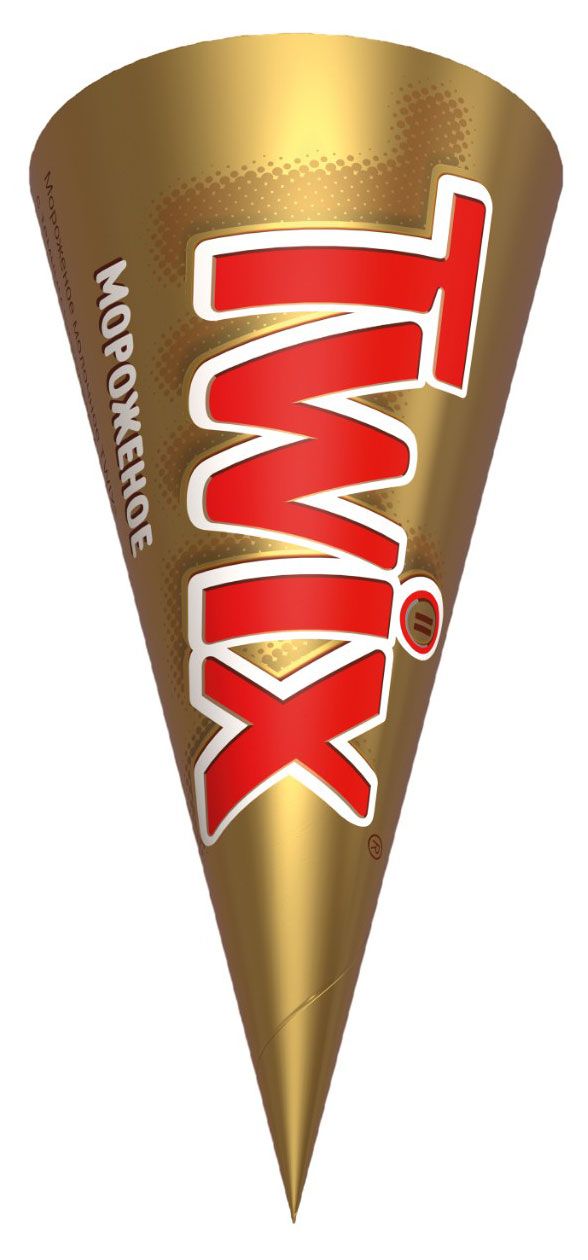 

Мороженое рожок Twix Карамель-какао двухслойное 5% 68 г