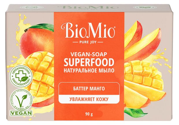 

Мыло BioMio Superfood Баттер манго натуральное 90 г