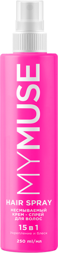 

Крем-спрей несмываемый для волос Mymuse укрепление и блеск 15в1 250 мл