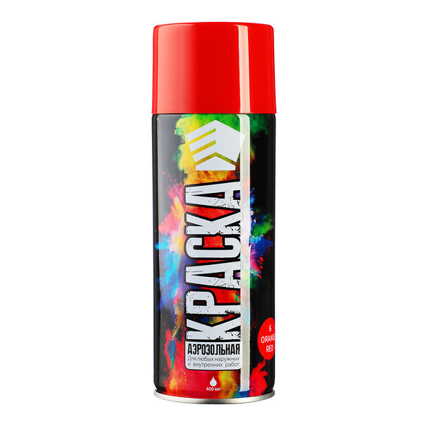 Ермак краска аэрозоль 400мл, красная 04(9001/6)