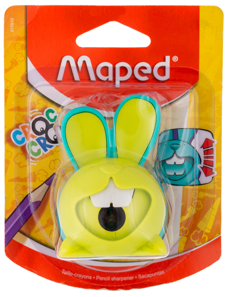 

Точилка интерактивная Maped Croc 1 отверстие 1 шт. цвет в ассортименте
