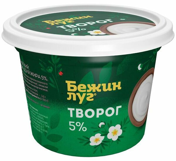 Творог мягкий Бежин луг 5% 200 г