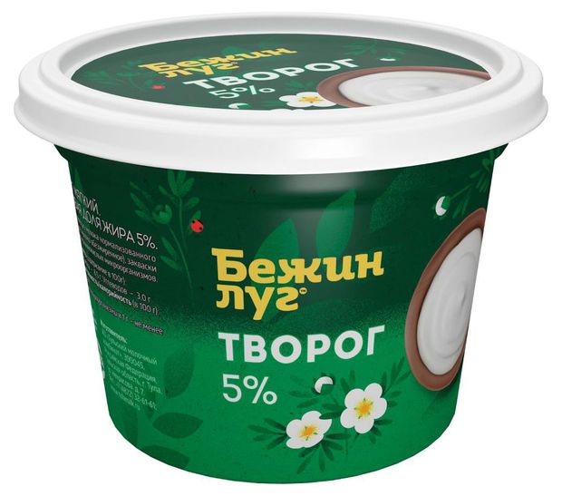 

Творог мягкий Бежин луг 5% 200 г