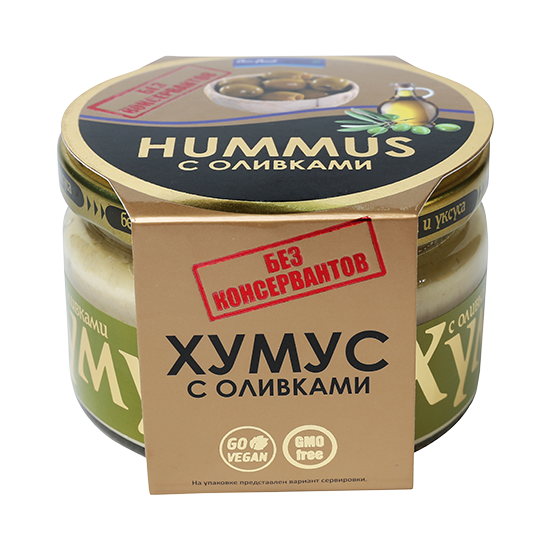 

Хумус Полезные продукты с оливками 200 г