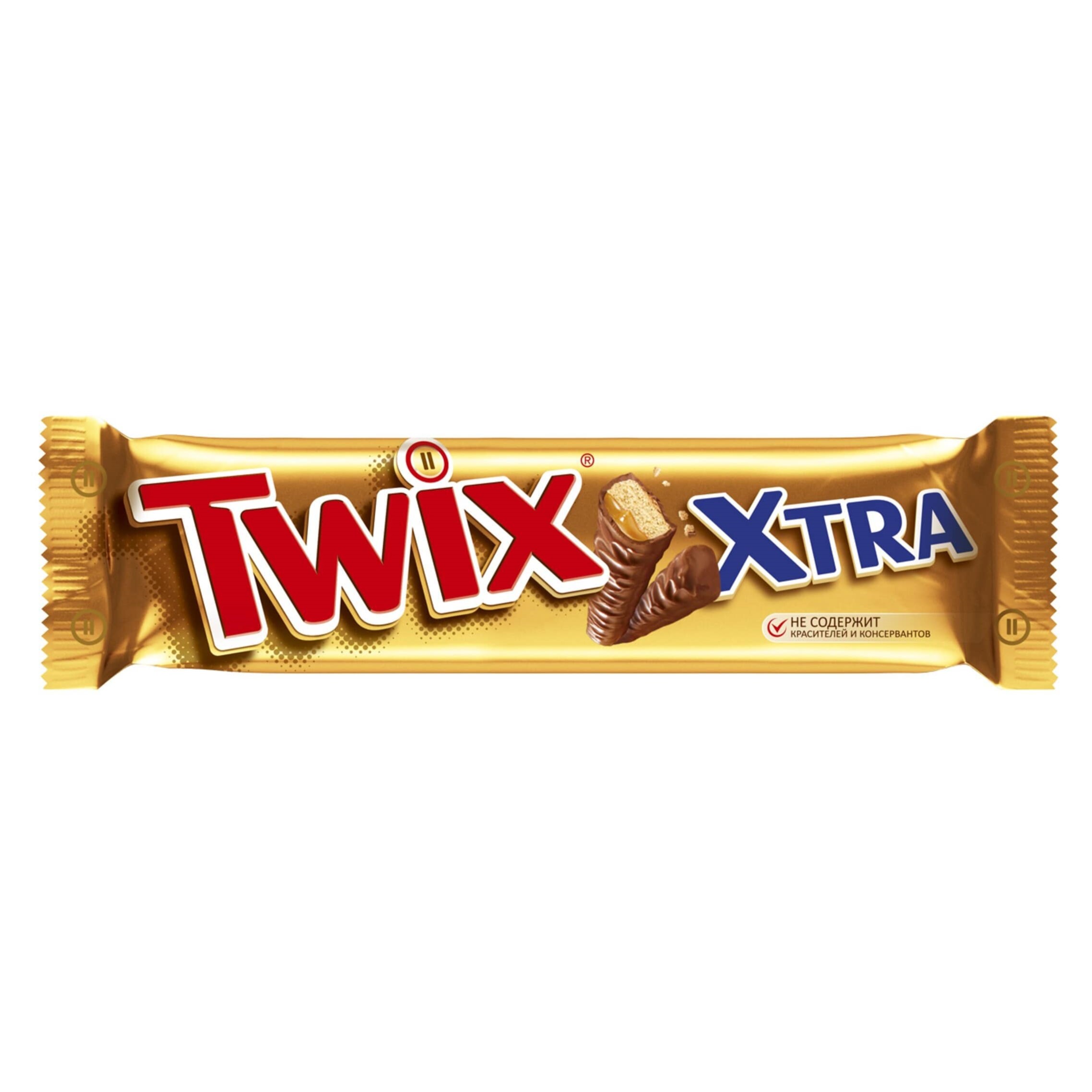 

Шоколадный батончик Twix Xtra с карамелью и печеньем 82 г