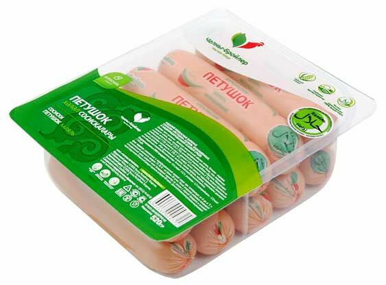 Сосиски Челны-бройлер Петушок Халяль 520 г