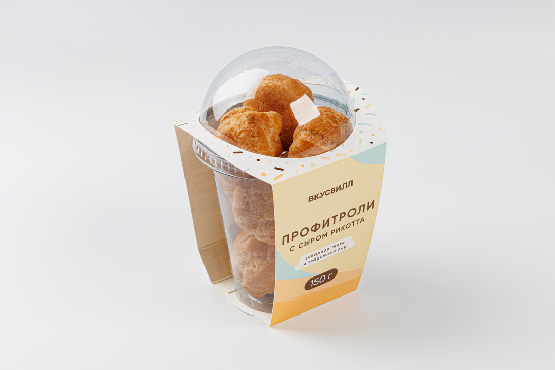 

Профитроли ВкусВилл с сыром рикотта 150 г