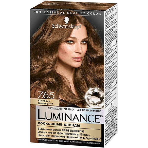 Стойкая краска для волос Schwarzkopf Luminance Color т.7.65 Кремовый темно- русый 165 мл