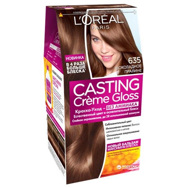 

Краска-уход для волос L'Oreal Paris Casting Creme Gloss 635 Шоколадное пралине 180 мл