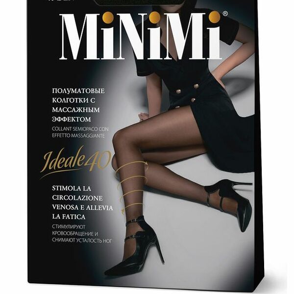 Колготки женские MiNiMi Ideale цвет: nero/чёрный, размер 3 (М), 40 den