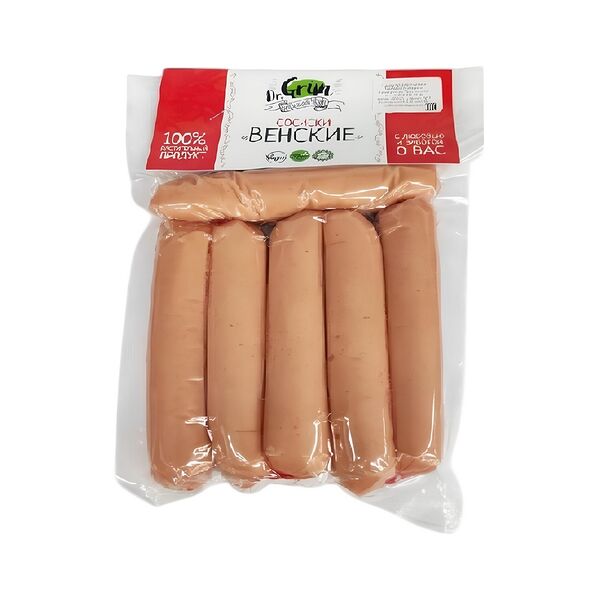 Продукт растит Сосиски Венские Dr.Grün 300г