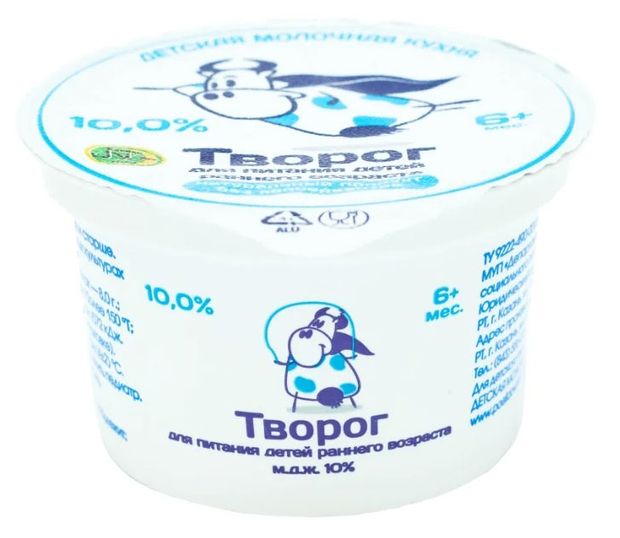 

Творог Детская молочная кухня 10% с 6 месяцев 50 г