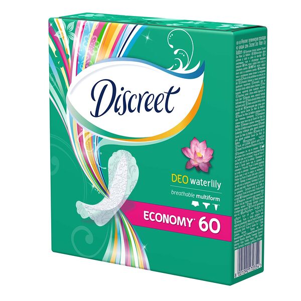 Прокладки ежедневные Discreet Deo Waterlily multiform 60 шт