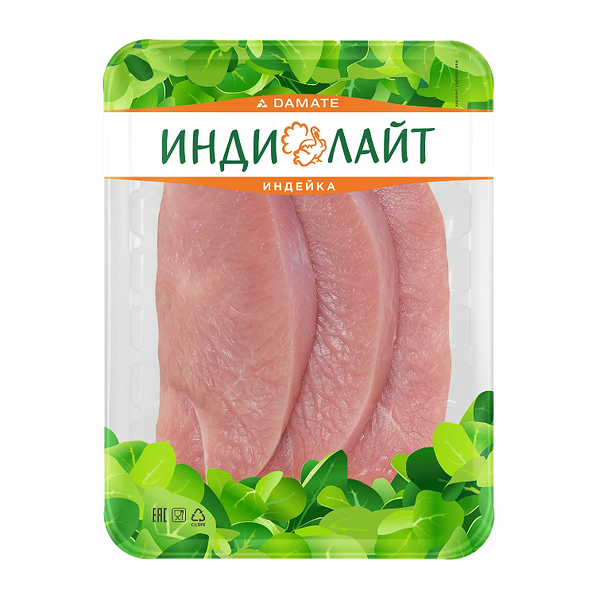 Стейк из грудки индейки Индилайт охлажденный 525 г