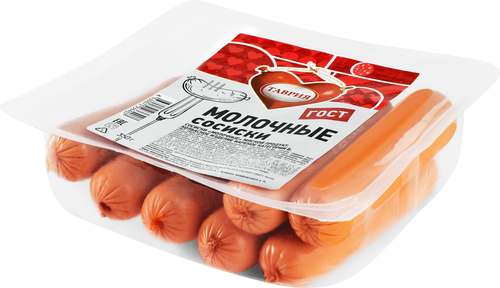 

Сосиски ТАВРИЯ Молочные ГОСТ, 350г