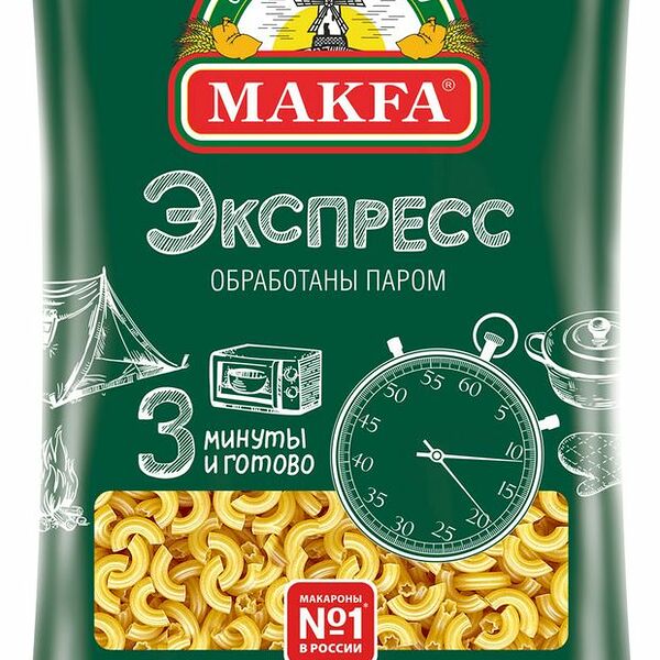 Макароны Makfa Экспресс рожки 400 г