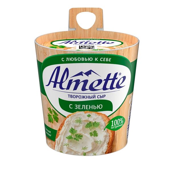 Творожный сыр Almette с зеленью, 60%, 150 г