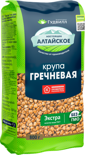 

Крупа гречневая Гудвилл экстра ядрица 800 г