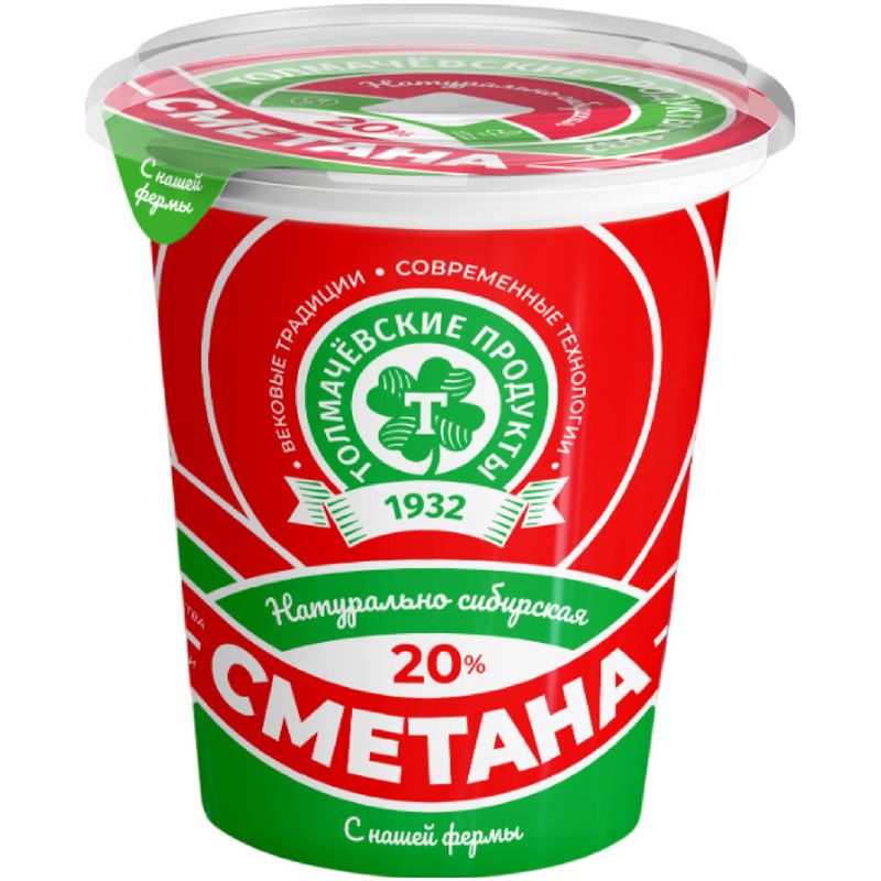 

Сметана Толмачёвские продукты 20%, 300 г