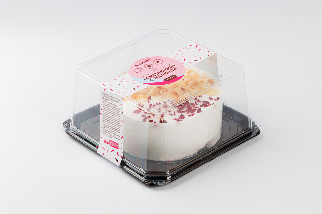 

Торт Сметанный с малиной 500 г