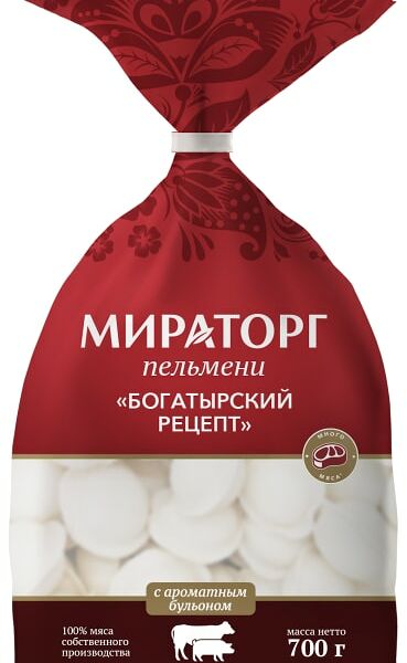 Пельмени Мираторг Богатырский рецепт 700г