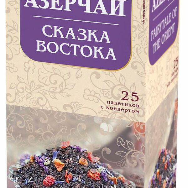 Чай чёрный Азерчай Сказка Востока, 25 пак 45 г