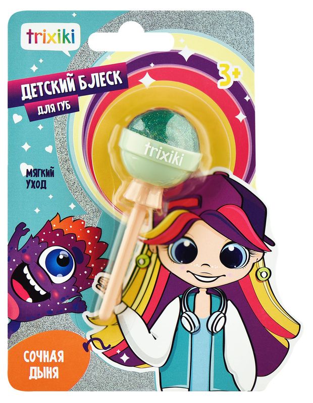 

Блеск для губ Trixiki Сочная дыня 9 г