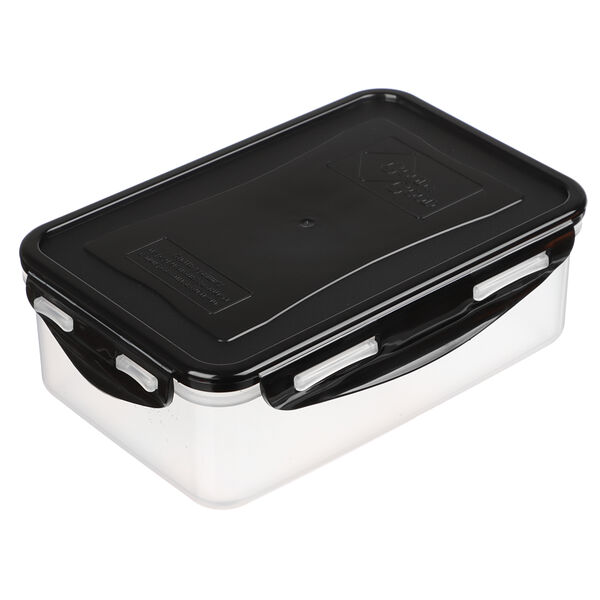 Контейнер герметичный для свч с защелками, 1,1л, 205х135х67мм, пластик