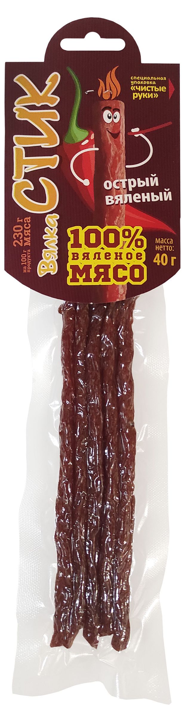 

Соломка вяленая Вялка Стик из мяса птицы острая 40 г