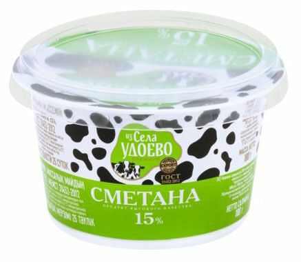 Сметана Из Села Удоево 15%