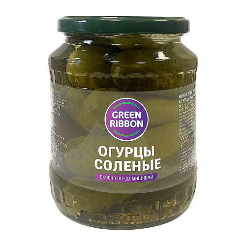 Огурцы соленые Green Ribbon 680 г