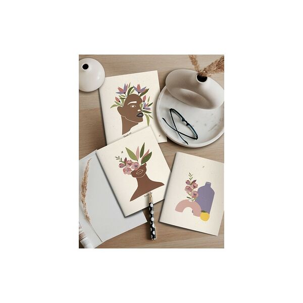 Тетрадь 48 л. кл. скреп. LOREX BRIGHTEN UP А5 мел. карт. soft touch выб. лак офс. войная обложка запеч. форзац