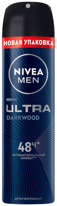 

Антиперспирант Nivea Men Ultra Антибактериальный эффект 150 мл