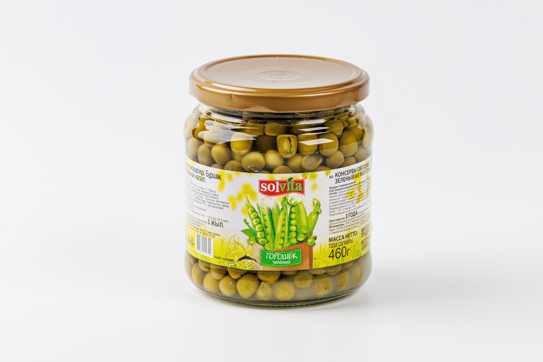 

Горошек Solvita зеленый из мозговых сортов 460 г