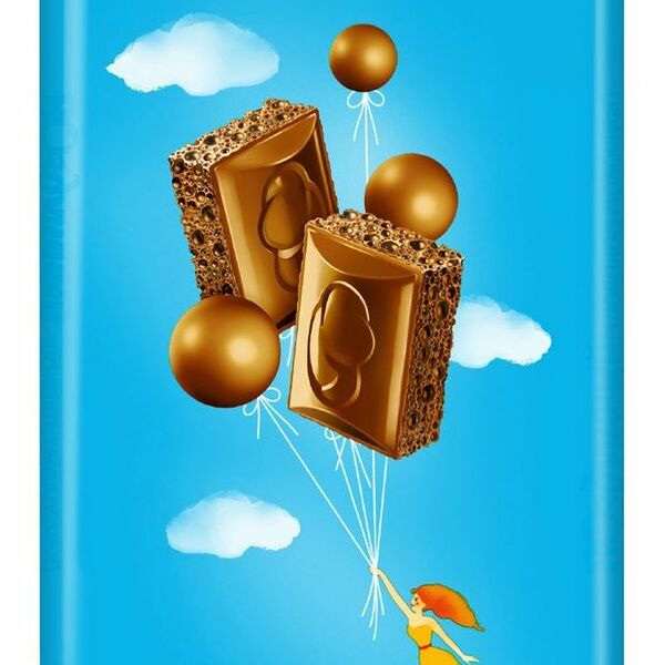 Шоколад Воздушный молочный пористый 80 г