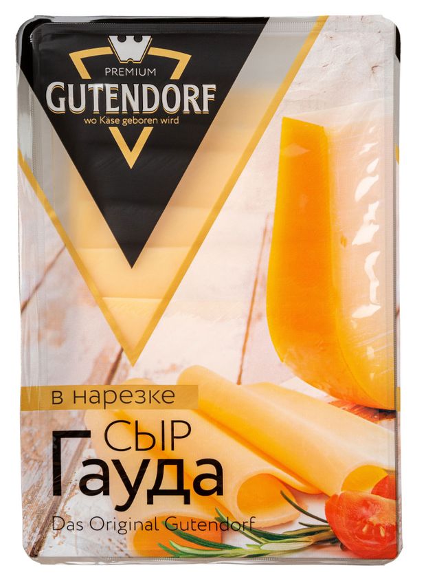 

Сыр Gutendorf Гауда нарезка 45%, 125 г