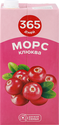 

Морс 365 Дней клюквенный 2 л