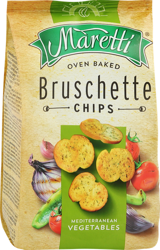 

Сухарики пшеничные Maretti Bruschette со вкусом средиземноморских овощей, 70 г