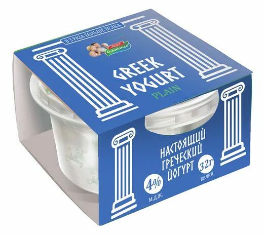 Йогурт G-balance греческий 4% Россия 170 г