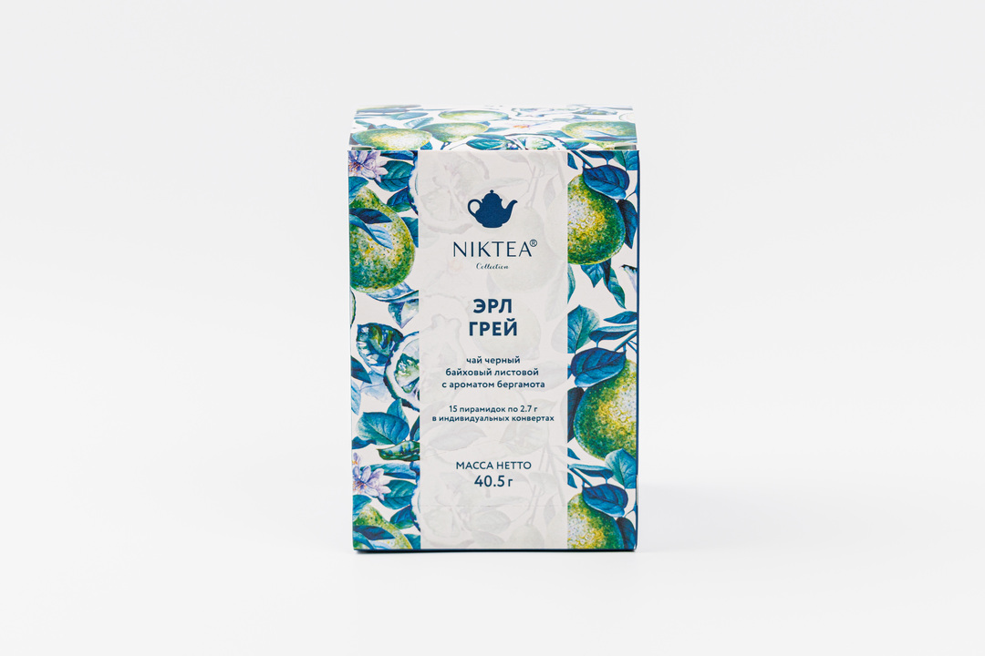 

Чай черный Niktea Эрл Грей 15 пирамидок 40.5 г